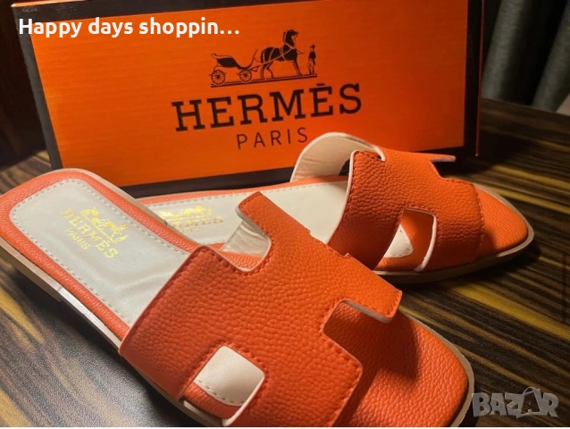 Hermes Дамски чехли , снимка 3 - Чехли - 54806248