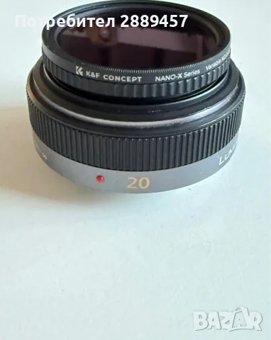 Panasonic Lumix G 20mm F/1.7 Aspherical G Series H-H020, снимка 4 - Обективи и филтри - 55367627