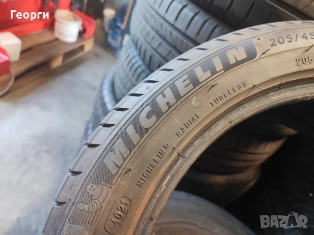 2бр.летни гуми 205/45/16 Michelin, снимка 4 - Гуми и джанти - 54717047