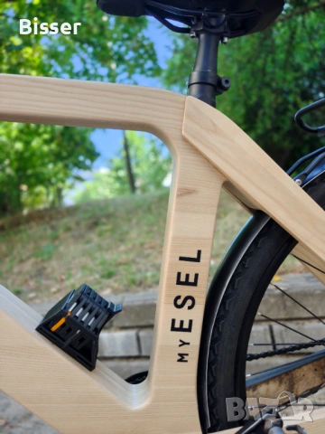 Велосипед Електрически My Esel E-Tour Plus Wood, снимка 6 - Велосипеди - 54483391