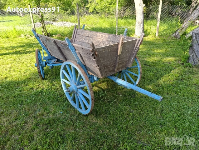 Стара дървена каруца Дървени колела , снимка 9 - Други - 54718383