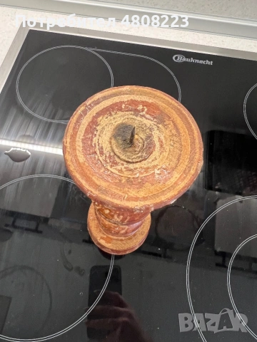 Дървен ретро свещник, снимка 3 - Декорация за дома - 54317448