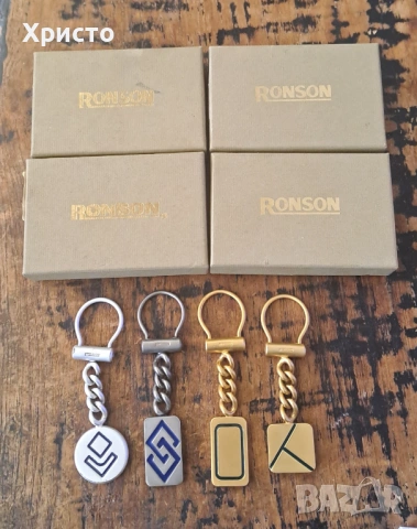 ключодържател метален РОНСЪН Ronson и КОЛИБРИ Colibri Англия 