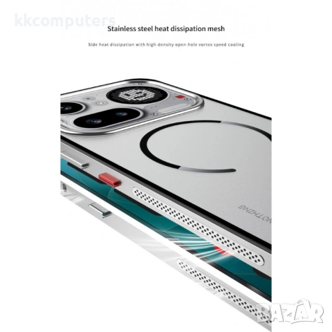 Магнитен Алуминиев Калъф за Nothing Phone (4a) Pro с Pop-Up ключалка - PC+TPU, 4 цвята, снимка 5 - Калъфи, кейсове - 54250462