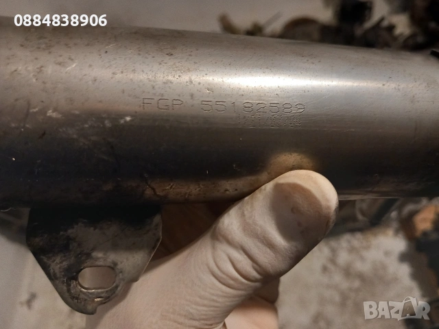 ЕГР EGR охладител fgp 55182589 съвместим с много модели. Свален от 1.9 CDTI опел вектра ц, снимка 2 - Части - 54782506
