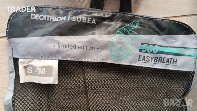 Маска за шнорхелинг цяло лице  EASYBREATH, РАЗМЕР S - M, снимка 7 - Водни спортове - 27857612