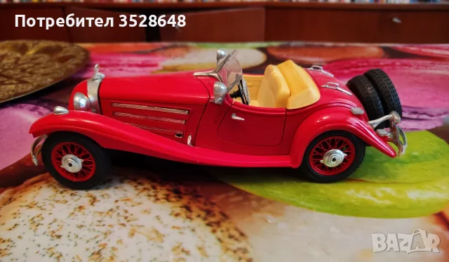 Продавам метален макет на Мерцедес - Бенц ,500 к. 1936 г. , снимка 7 - Колекции - 55701710
