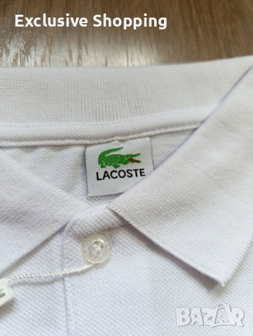 Мъжки тениски с яка Lacoste, снимка 4 - Тениски - 54799487