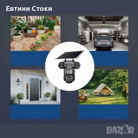 Соларна 4G камера с 4 обектива и SIM карта Lylu, снимка 8 - Камери - 54747939