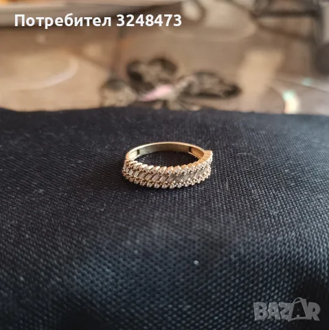 Елегантен златен пръстен 14к 55 р-р, снимка 3 - Пръстени - 55556899