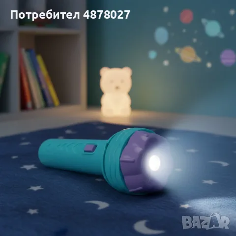 Детска играчка фенер, Проектор,3 дискчета с по 24 различни картинки, снимка 4 - Образователни игри - 55310844