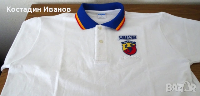 Fiat Abarth Sparco мъжка поло блуза Фиат Абарт, снимка 2 - Блузи - 54846814