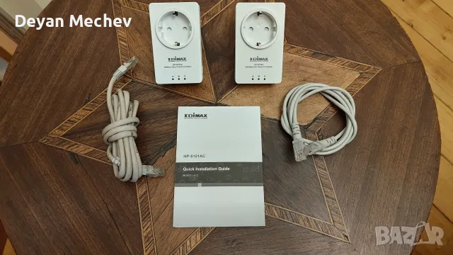 Комплект Powerline Адаптери Edimax HP-5101AC – Интернет през контакта