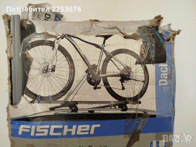  НОВ Алуминиев багажник за велосипед за покрив Fischer (с ключ), снимка 3 - Аксесоари за велосипеди - 55166479