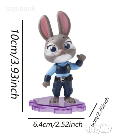 Лот 6бр големи фигурки Зоотрополис Zootopia , снимка 7 - Фигурки - 54390364