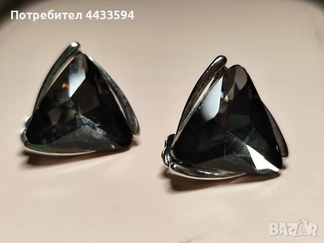 Дамски обеци с кристали 