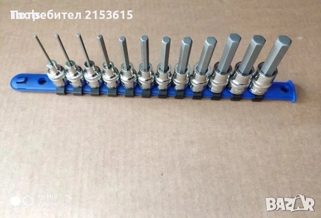 CARLYLE NAPA 12броя качествени Дълги Шестогрaми вложки комплект 2-12mm