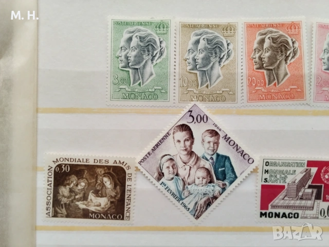Монако 1966, снимка 2 - Филателия - 54497795