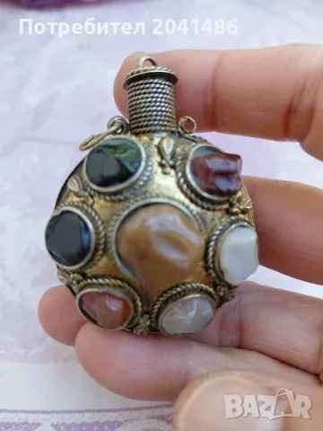 Старинно шишенце за парфюм и енфие, снимка 2 - Колекции - 55295994