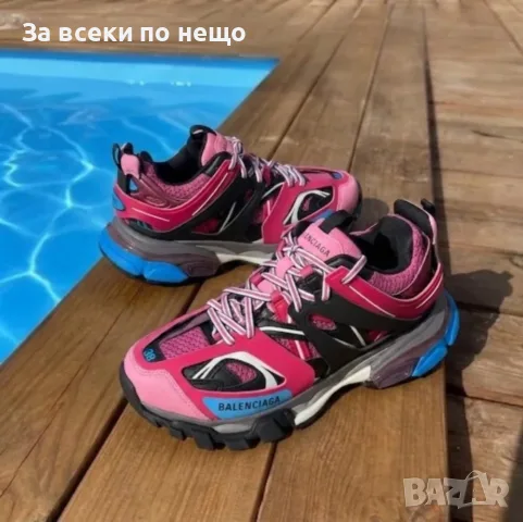 Balenciaga Track "Pink/Black/Blue" Дамски Маратонки👟Дамски Спортни Обувки Код ch93, снимка 6 - Маратонки - 55482621