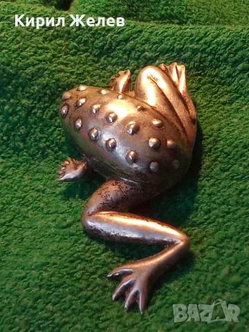 Винтидж сребърна брошка ЖАБА 🐸 Авторско ретро Арт бижу 19801, снимка 13 - Антикварни и старинни предмети - 54957977