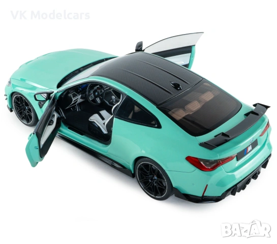 2025 BMW M4 Performance Parts, 1:18 Solido Works Turquoise, снимка 5 - Колекции - 54653660