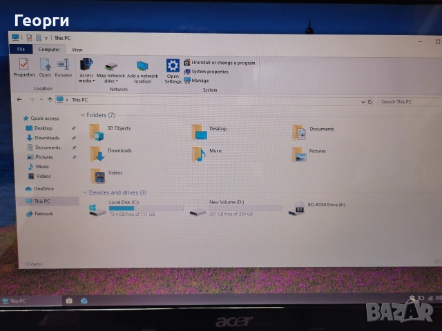 лаптоп Acer, ssd, 8Gb RAM, Hdd, снимка 6 - Лаптопи за дома - 54791729