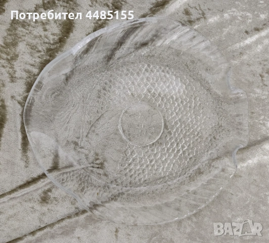  Стъклени плата на морска тематика, снимка 10 - Чинии - 53418016