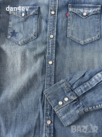 Дънкова риза Levis, снимка 7 - Ризи - 55600873