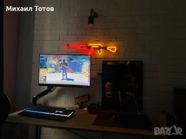Светещ неонов AK47 - CS2, снимка 3 - Други - 54307884