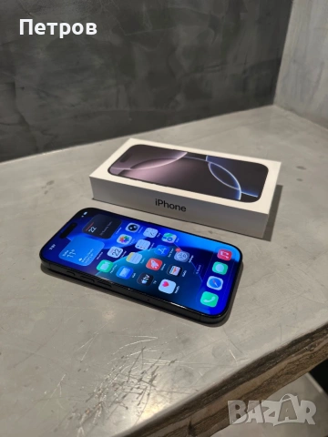 Перфектен Iphone 16 Pro Black Titanium, снимка 7 - Apple iPhone - 54281301