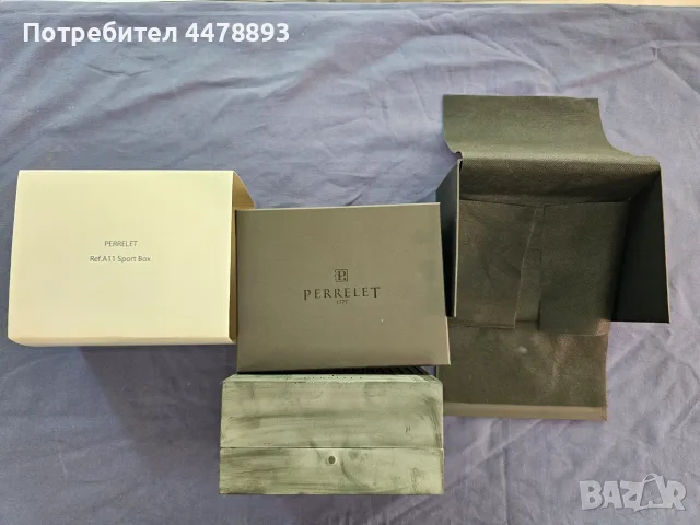 Оригинална кутия за часовник Perrelet, снимка 4 - Мъжки - 55625657