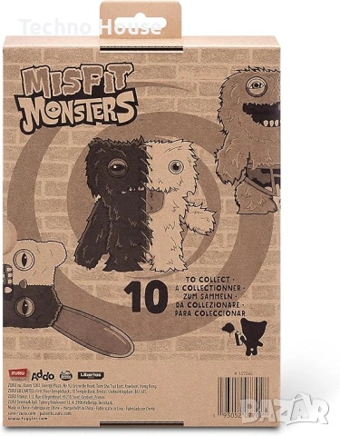 Fuggler Misfit Monsters 23 см Забавна плюшена играчка грозно чудовище (Граф Underoo , снимка 5 - Плюшени играчки - 54214941