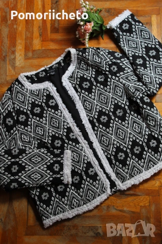 Леко есенно/пролетно яке/сако в бяло и черно Primark