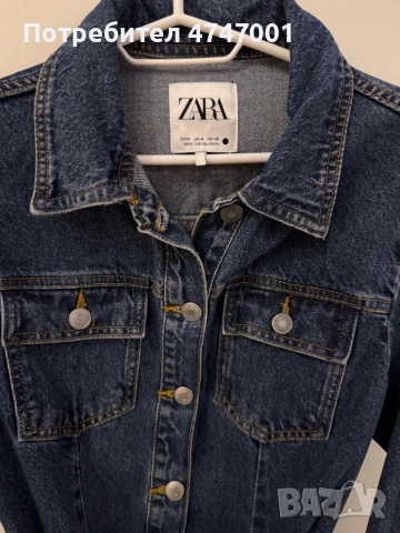 Дънкова рокля Zara M, снимка 2 - Рокли - 53966773