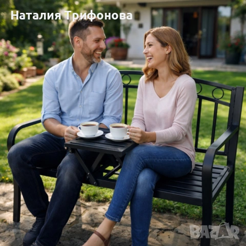 Градинска пейка 2 в 1 с разтегателна маса - удобство и функционалност