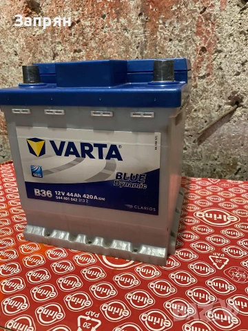 Акумулатор Варта/Varta 44 ам/ч 420 А усилен стартов, снимка 4 - Аксесоари и консумативи - 54992011