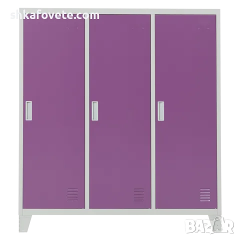 Метален гардероб за детски градини BB3, 40х120х130см, ЦВЕТНИ ВРАТИЧКИ, снимка 3 - Гардероби - 55449267