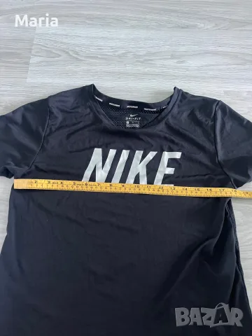 Nike Dri-FIT Running Черна спортна тениска M, снимка 5 - Спортни екипи - 55305235