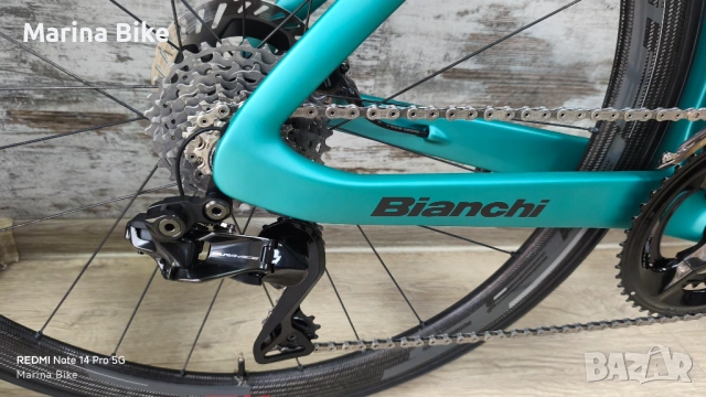 Карбонов аеро шосеен велосипед Bianchi Oltre Pro Dura-Ace Di2 12S Speed 40T | 53, снимка 4 - Велосипеди - 54646005
