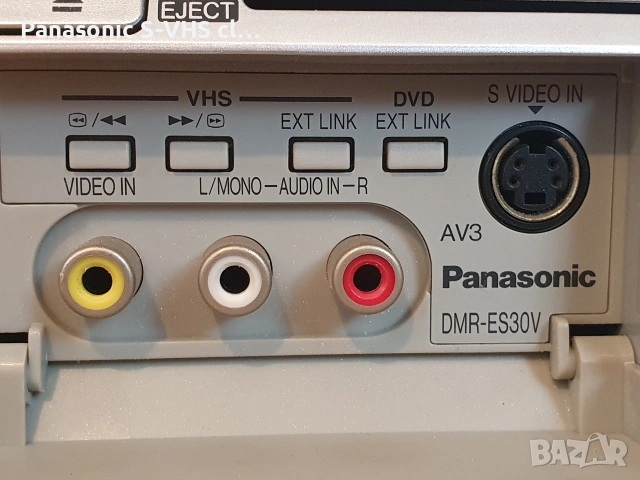 Panasonic DMR-ES30V VHS-DVD recorder, снимка 5 - Плейъри, домашно кино, прожектори - 55247294
