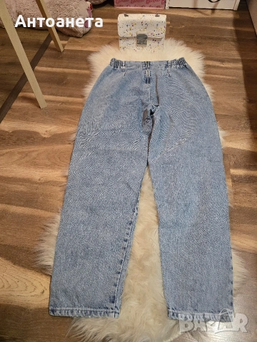 BERSHKA mom fit сини