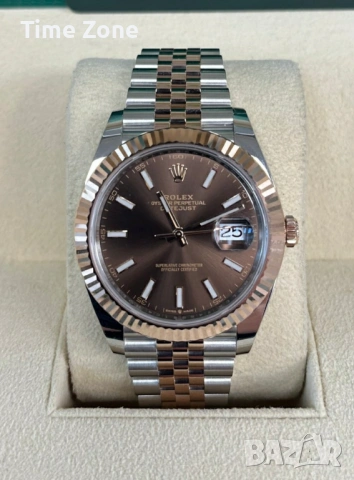 Rolex Datejust 41mm Two Tone Yellow Gold Wimbledon Dial Automatic Различни Варианти, снимка 13 - Мъжки - 54051574