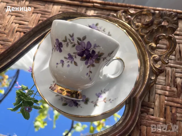 Теменужена нежност💜 Сет за кафе/чай 