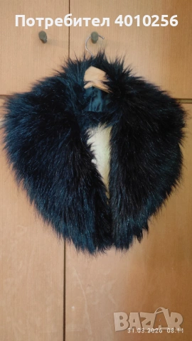 ЕЛЕГАНТНО ЧЕРНО ПАЛТО С КОЖЕНА ЯКА, Р. 50, БЪЛГАРСКО, снимка 7 - Палта, манта - 54036240