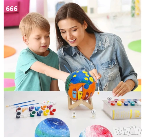 Уникален комплект за рисуване на лунна лампа, снимка 3 - Други стоки за дома - 54027645