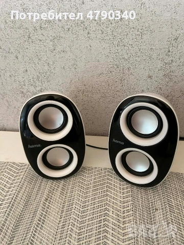 Тонколони За Компютър Hama Little White, снимка 2 - Тонколони - 54197348