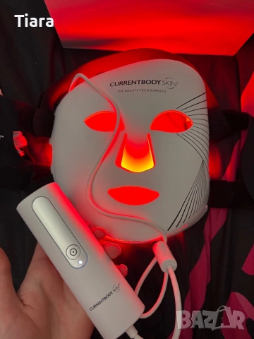 Нова LED Маска за Светлинна Терапия CurrentBody Skin – Оригинална