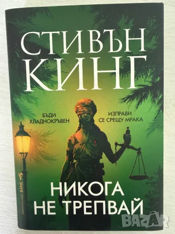 ,,Никога не трепвай”-Стивън Кинг (твърди корици)