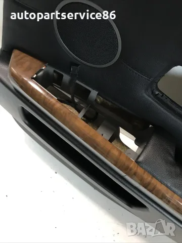 Тапицерия на задна дясна врата черна кожа за BMW E65 740D (2004), снимка 3 - Части - 55364542